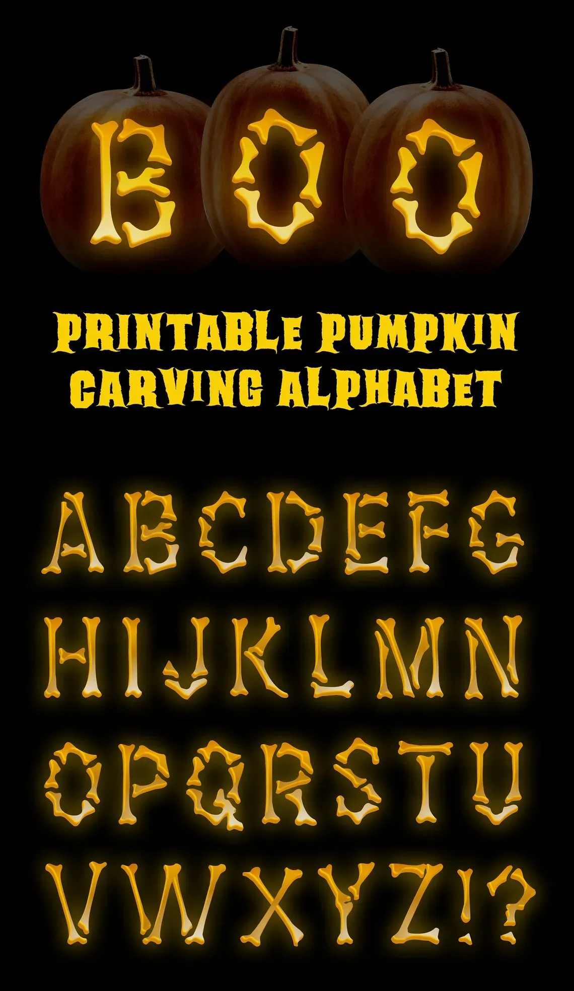 Getting Started: Tools for Pumpkin Carving Letters
