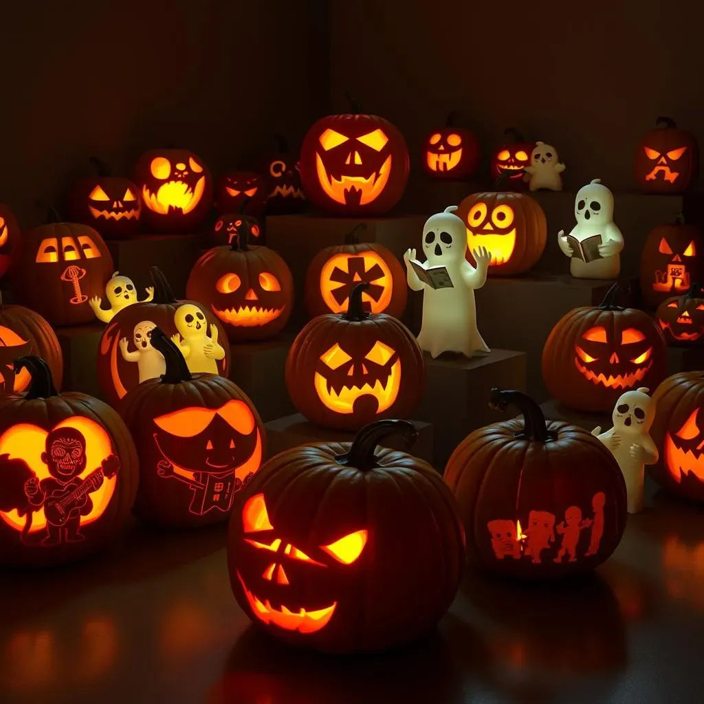 Ghostly Gallery: Showcase of Creative Pumpkin Carving