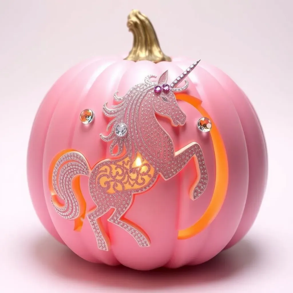 Girly Pumpkin Carving: Think Pink and Sparkle