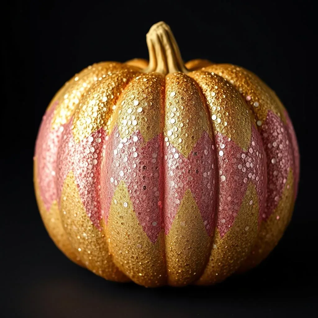Glitter & Glam: Sparkly No Carve Pumpkin Decor