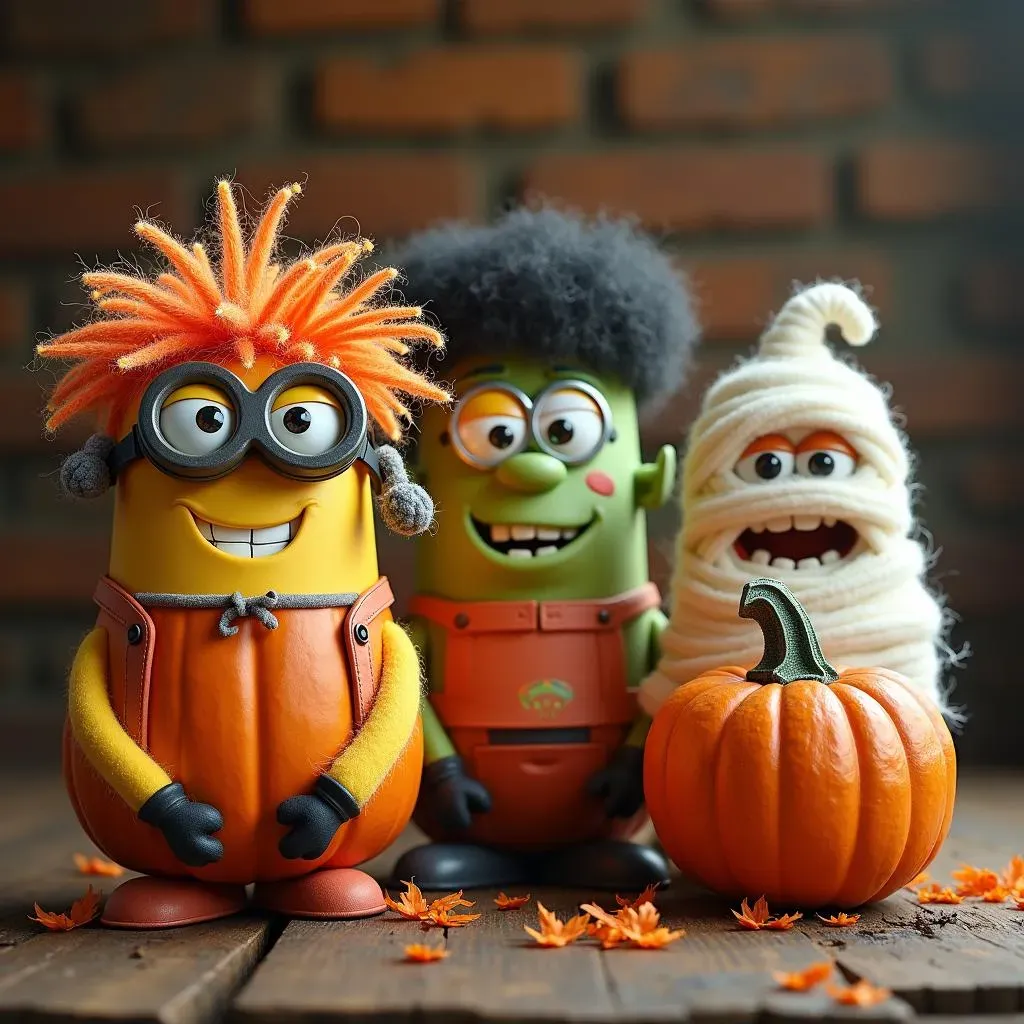 Goofy Character Pumpkins: Minions, Monsters, and MemeWorthy Designs