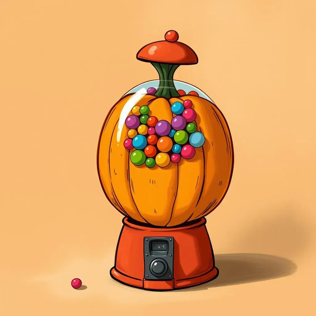 Gumball Machine Pumpkin: A Sweet NoCarve Idea