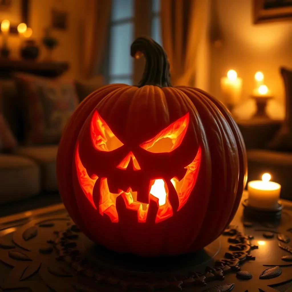 Absolute Halloween pumpkin carving for indoor use ideas