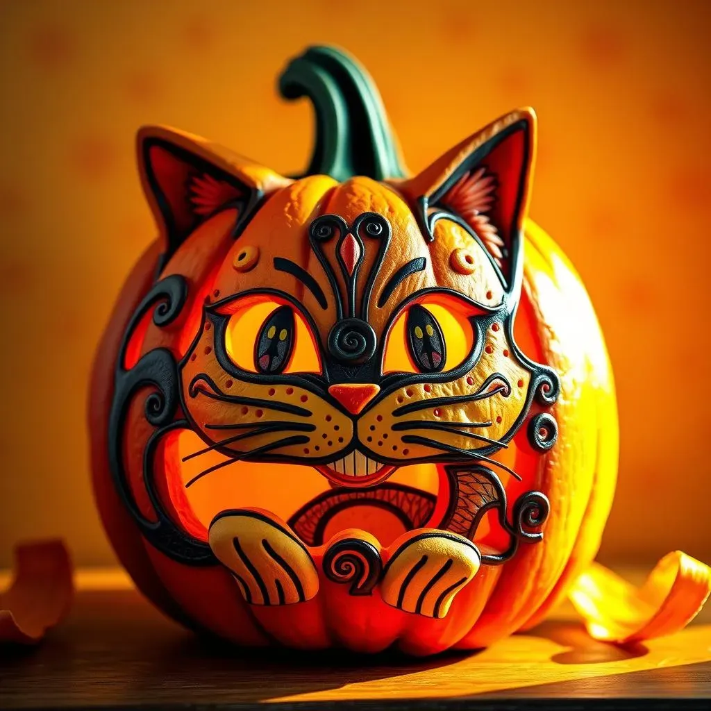 Amazing Halloween Pumpkin Carving Ideas Cats for You