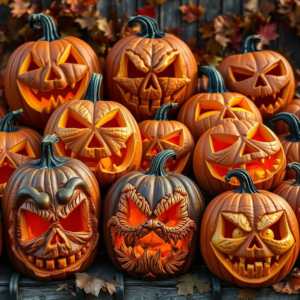 Amazing Halloween Pumpkin Face Carving Ideas for You