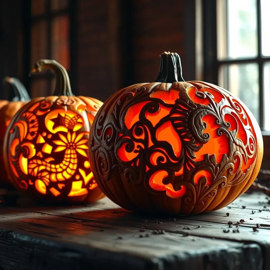 Intricate Halloween Pumpkin Carving Designs for Experts