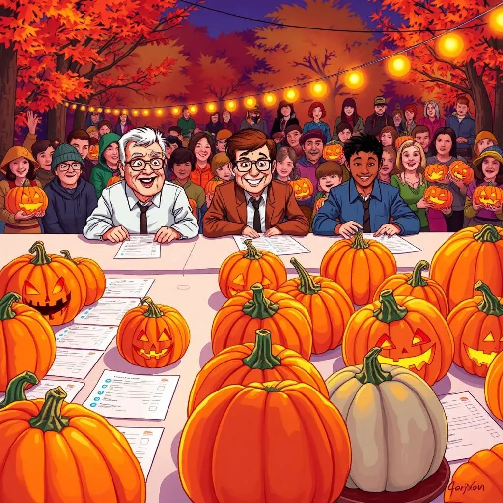 Judging and Voting: Declaring the Champion of Competitive Pumpkin Carving