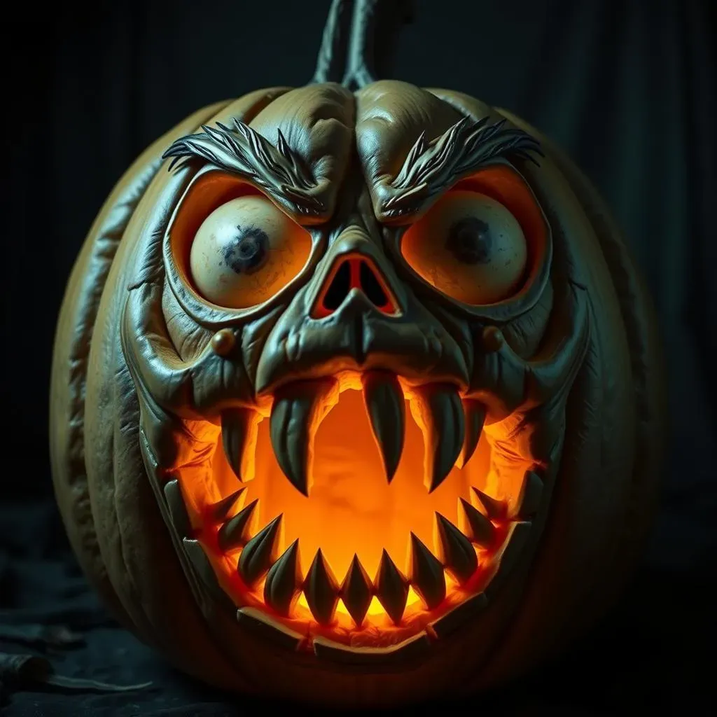 Level Up Your JackO'Lantern: BeginnerFriendly Scary Faces & Designs