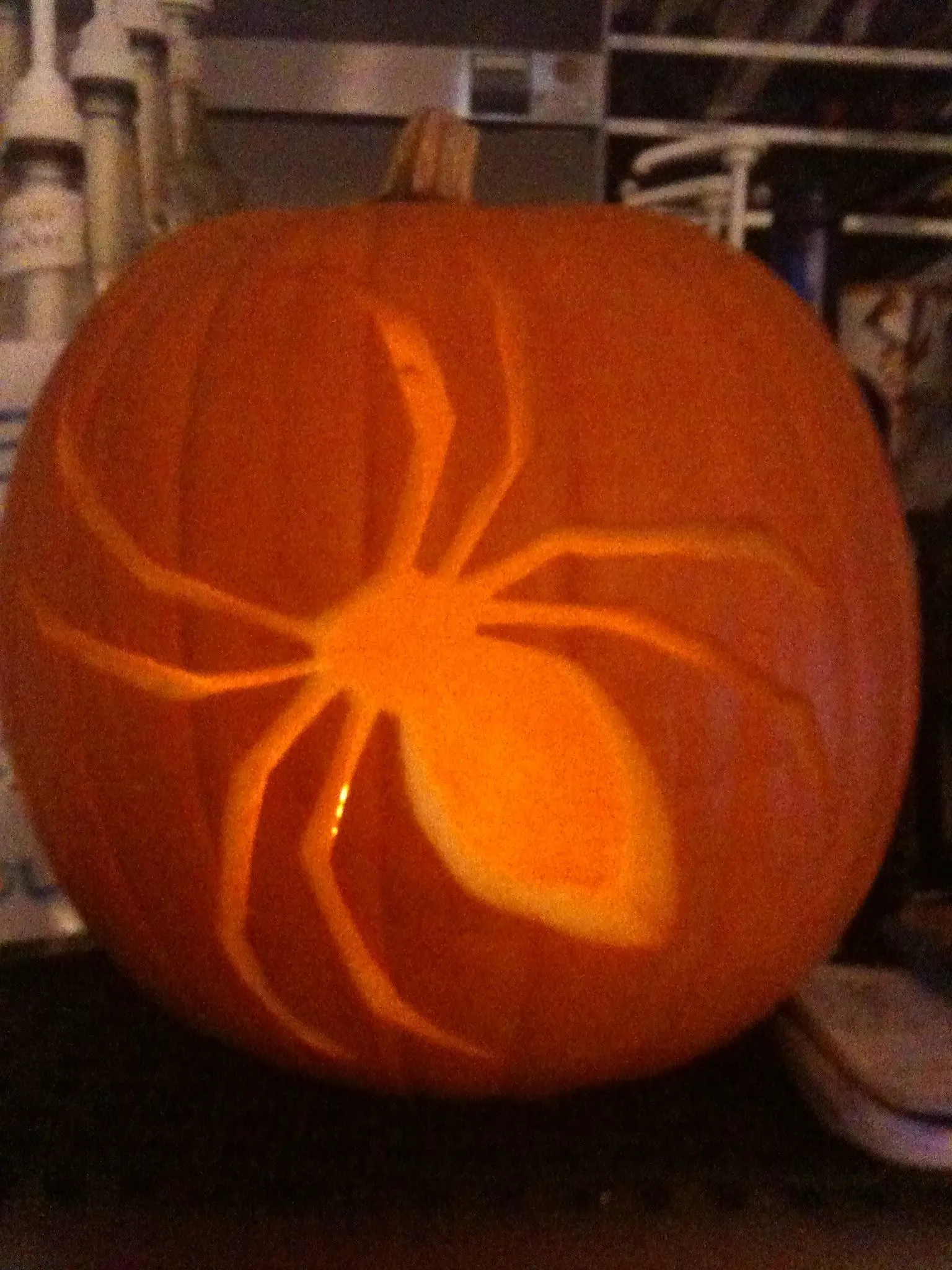 Lighting Up Your Easy Spider Pumpkin Masterpiece