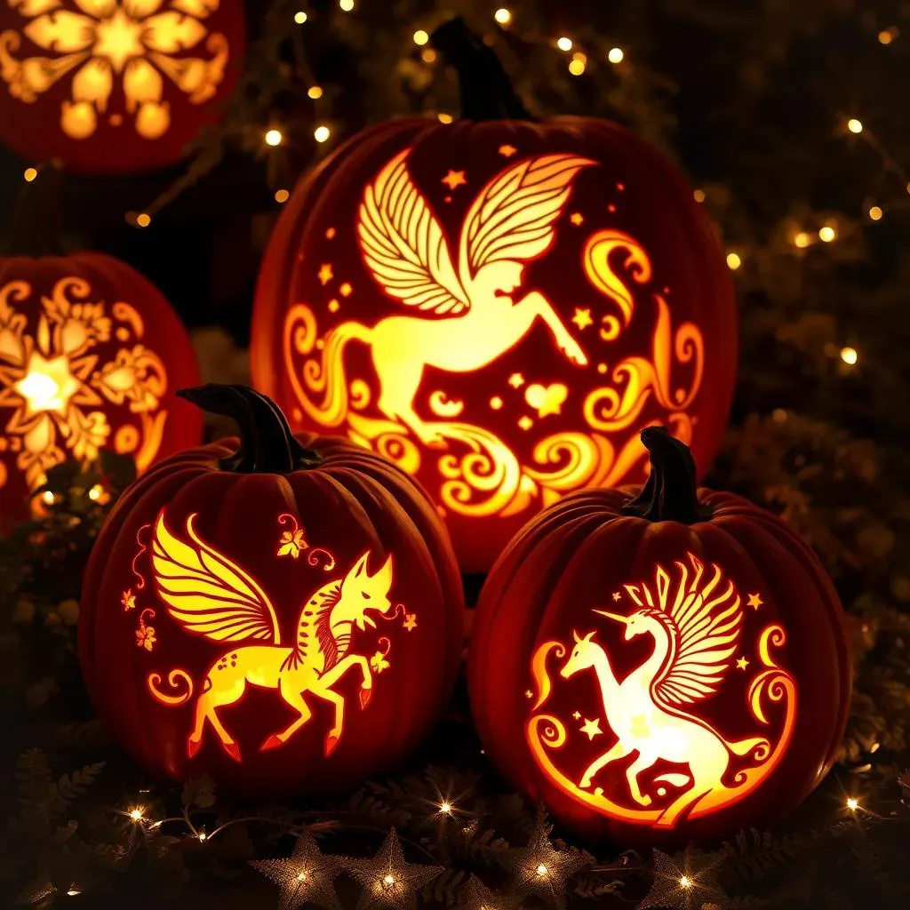 Magical Pumpkin Display Carving Templates