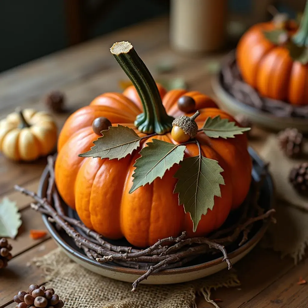 NatureInspired NoCarve: Rustic and Organic Pumpkin Decorating Ideas