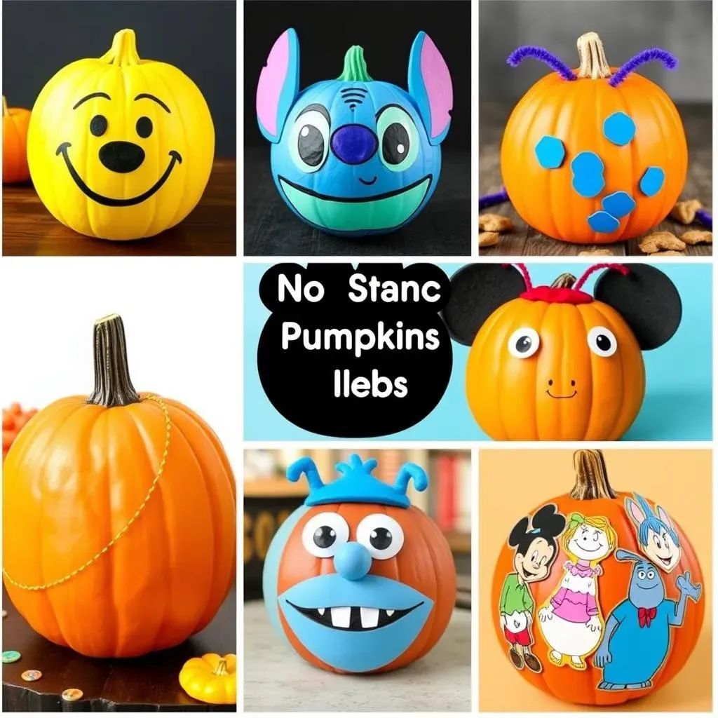 NoCarve Easy Disney Pumpkin Ideas