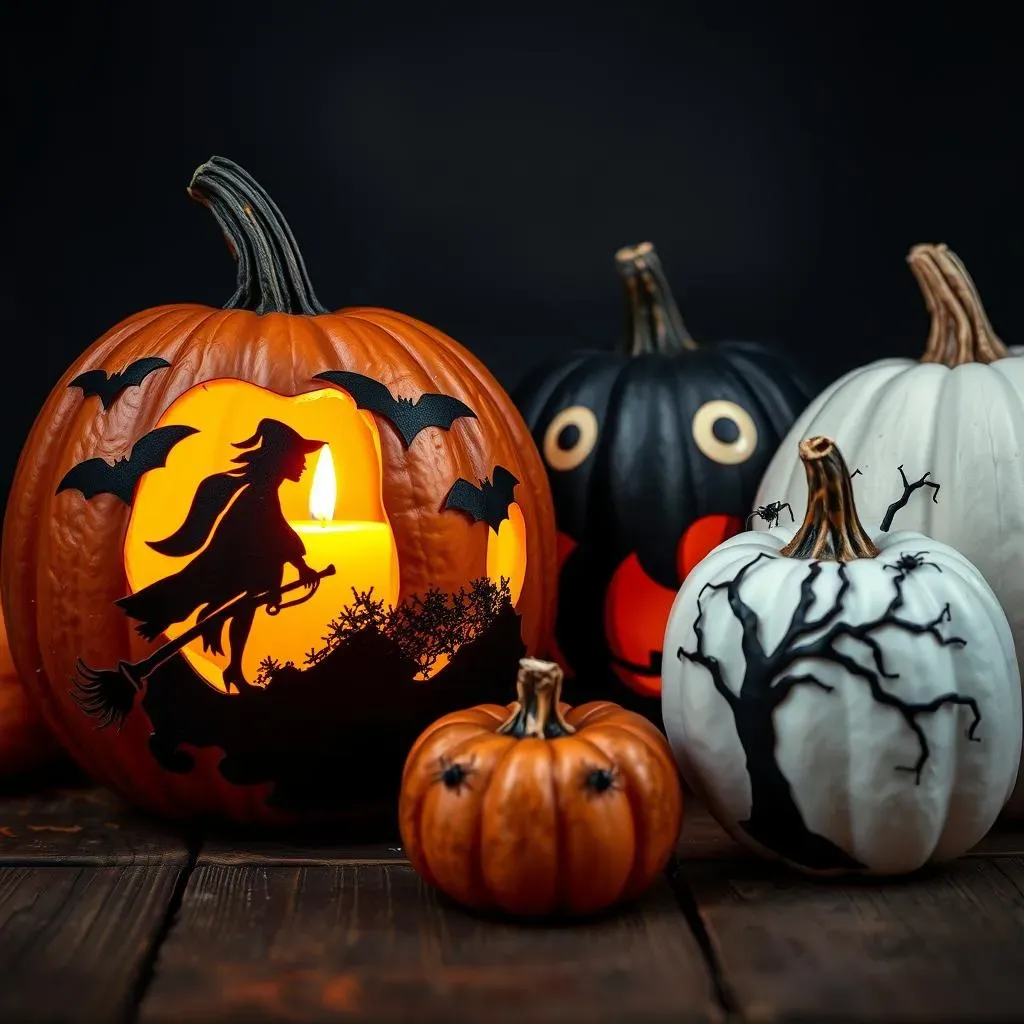 NoCarve Scary Pumpkin Decorating Ideas: Easy Alternatives