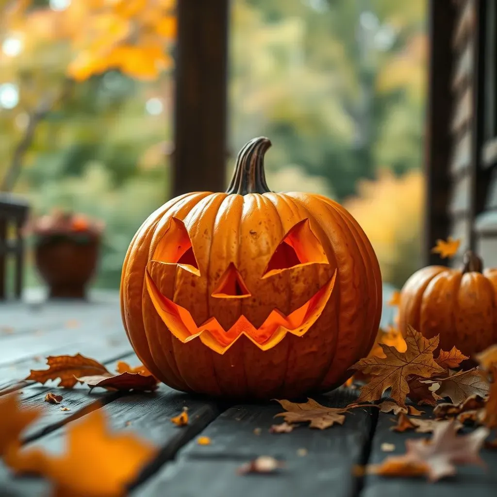 Not Scary Pumpkin Carving Ideas: Displaying Your Masterpiece