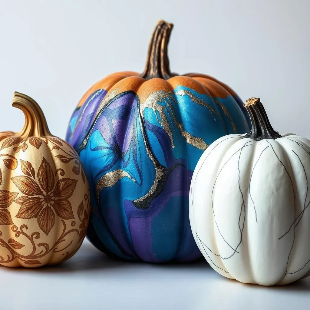 Painted Pumpkin Ideas: Artistic Cool Pumpkin Decorating