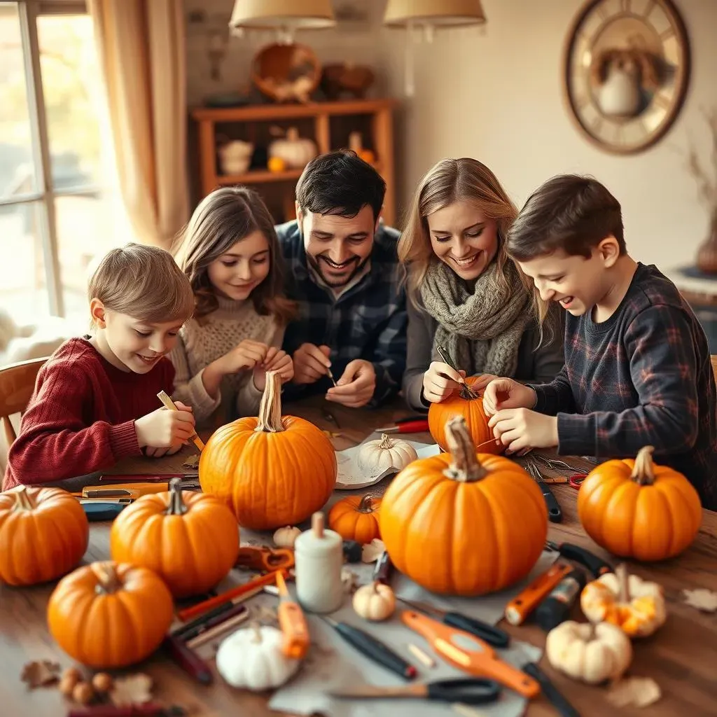 Pumpkin Carving for Kids' Creativity:  Fun Family Activities and Festive Displays