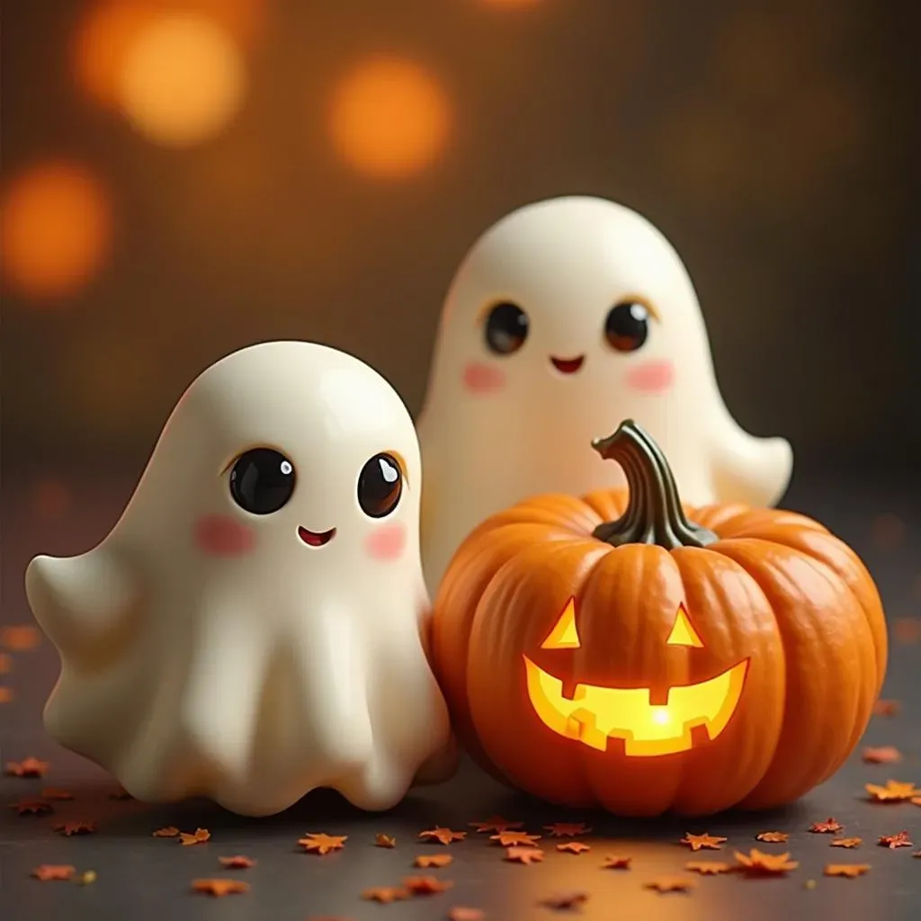 Amazing Pumpkin Carving Ideas Cute Ghost for Halloween