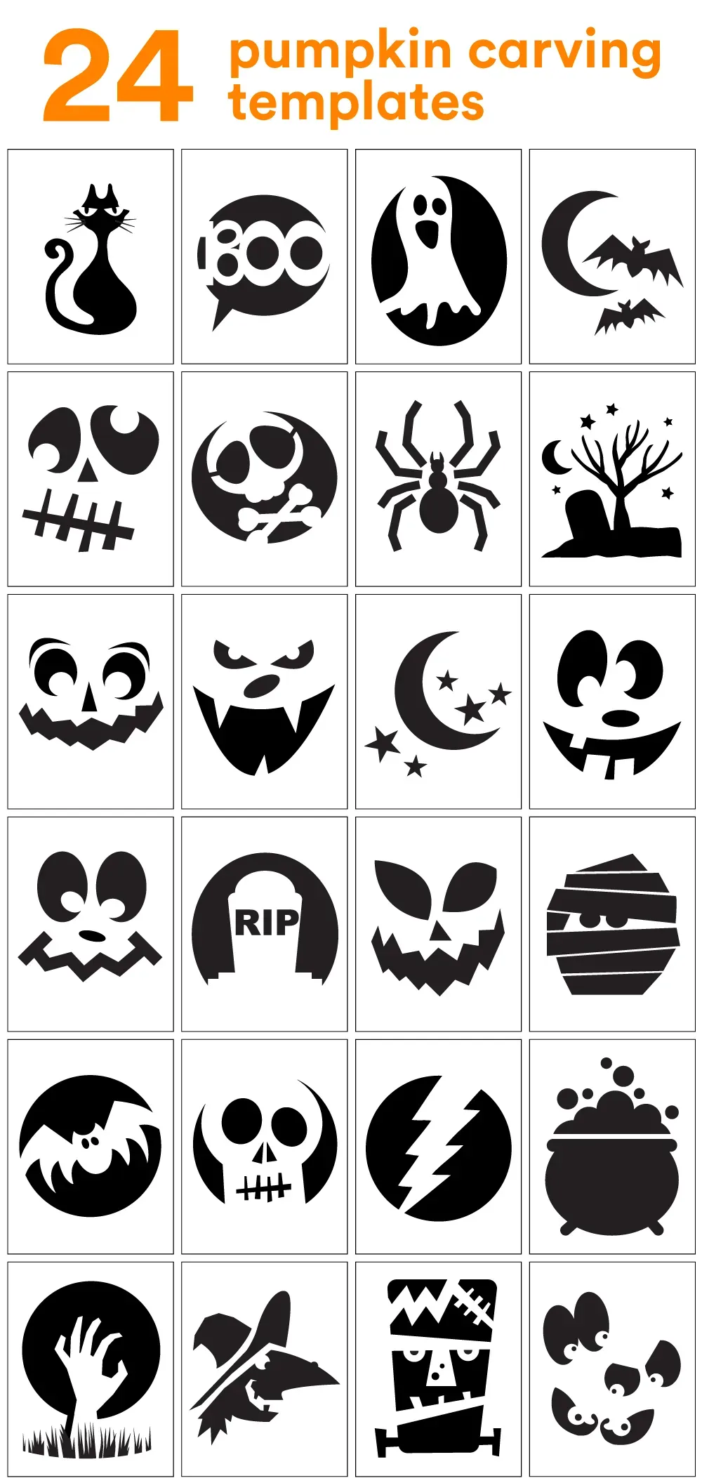 Awesome & Easy: pumpkin carving ideas easy templates