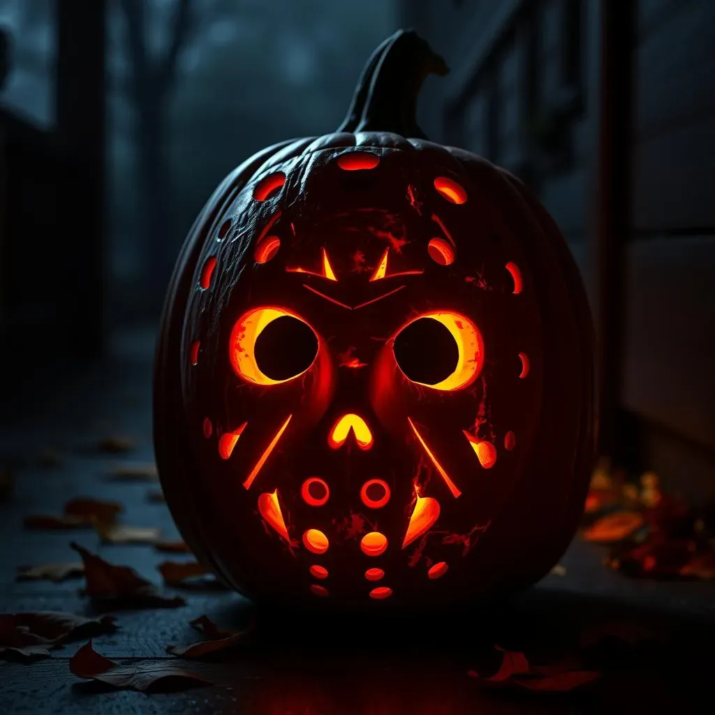 Terrifying Pumpkin Carving Ideas Jason for Halloween!