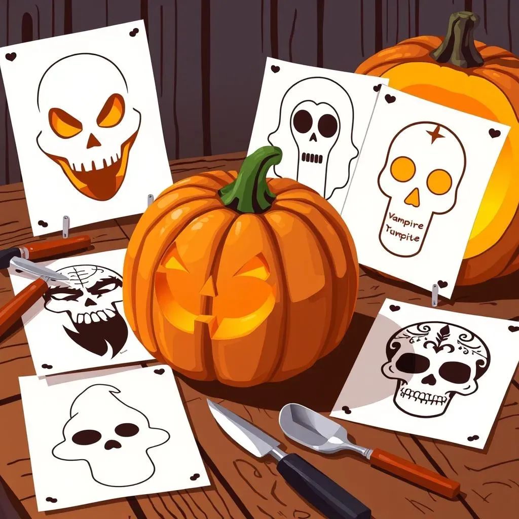 26 Amazing Pumpkin Carving Ideas Outlines for Halloween