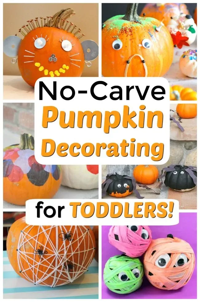 Easy pumpkin carving ideas toddlers: Safe spooky fun