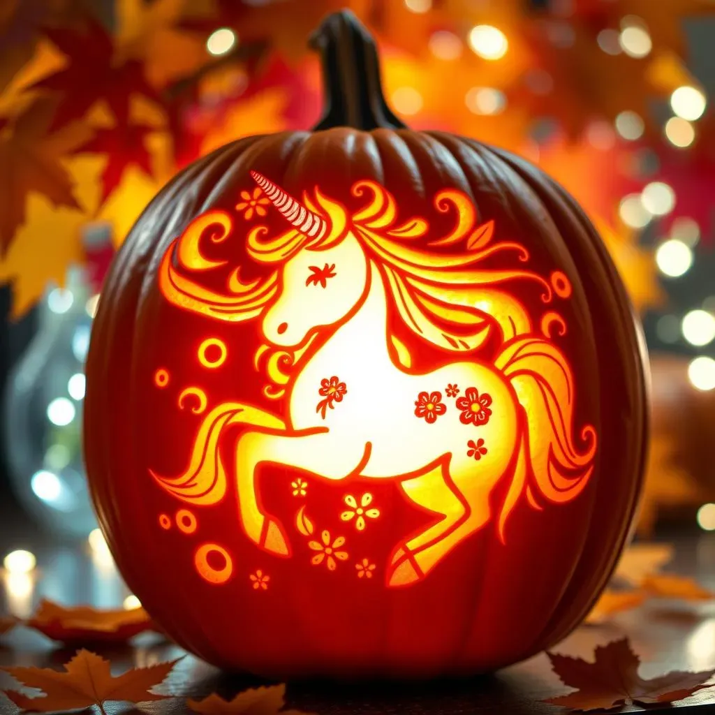 Amazing Pumpkin Carving Ideas Unicorn: Stencils You'll Adore!