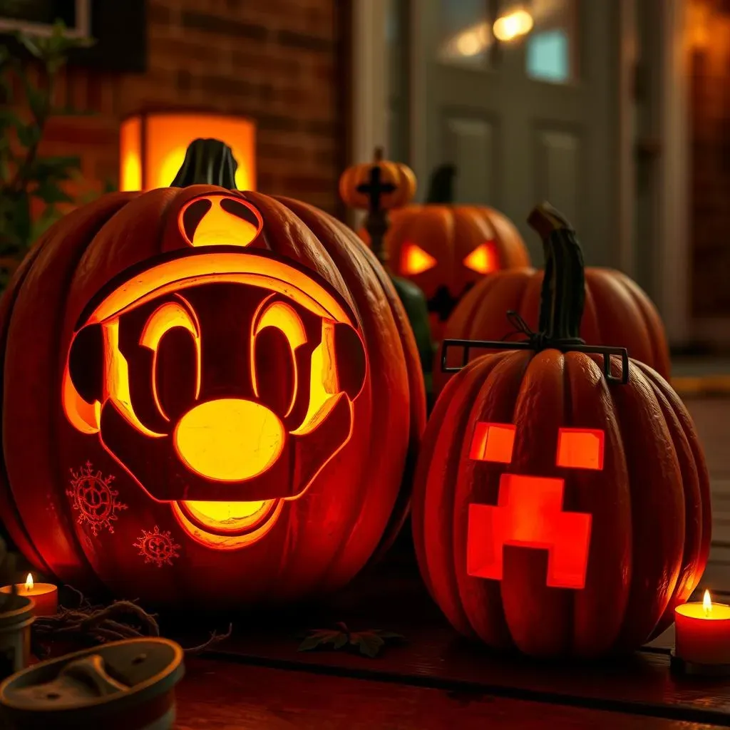 Epic Pumpkin Carving Ideas Video Games for Halloween!