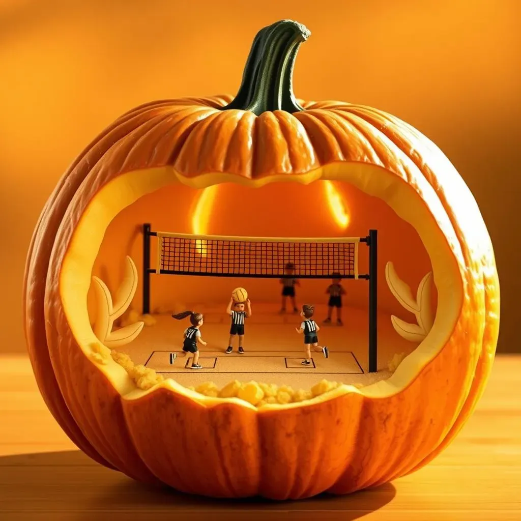 Absolute Pumpkin Carving Ideas Volleyball for an Epic Halloween