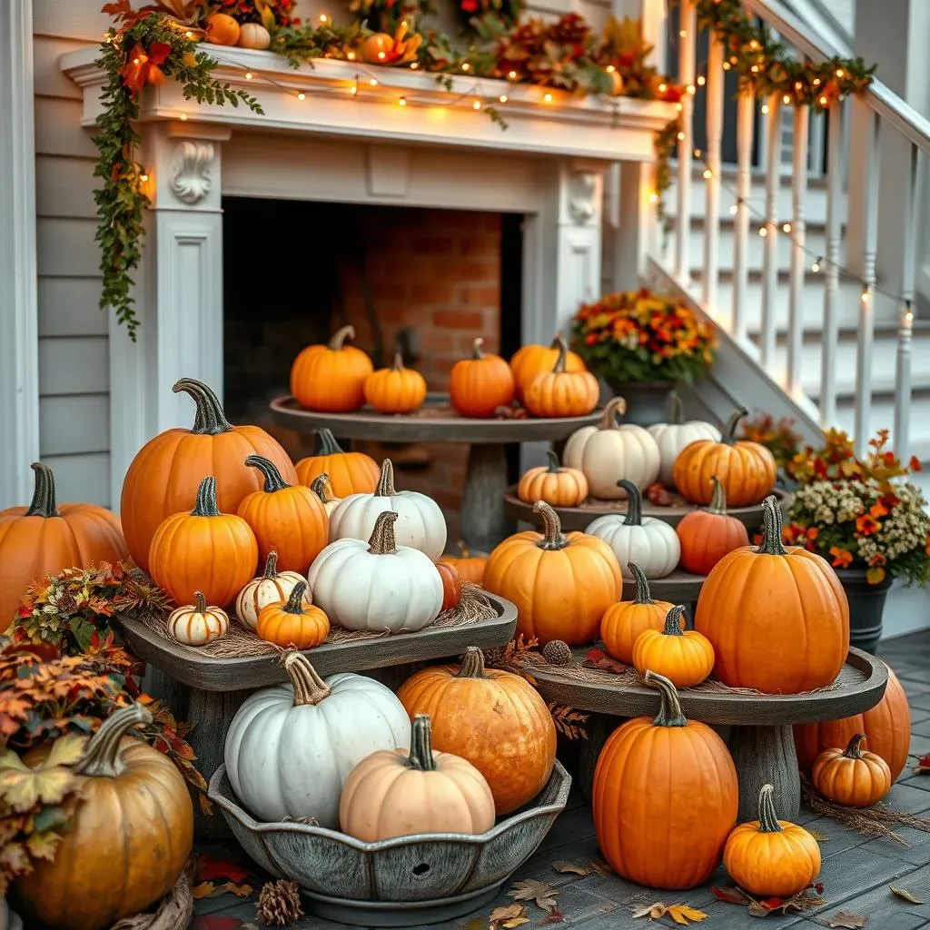 Pumpkin Display Ideas: Showcasing Your NoCarve Creations