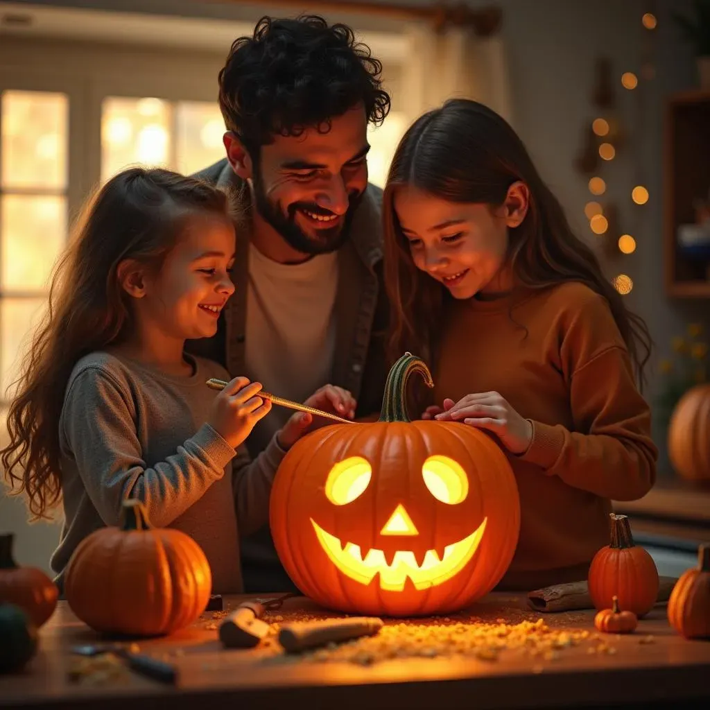 Safe Pumpkin Carving Techniques for Halloween with Kids