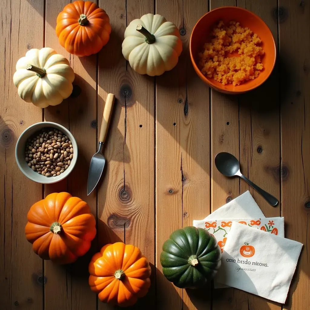 Setting the Stage: Prep for Your Cool Small Pumpkin Carving