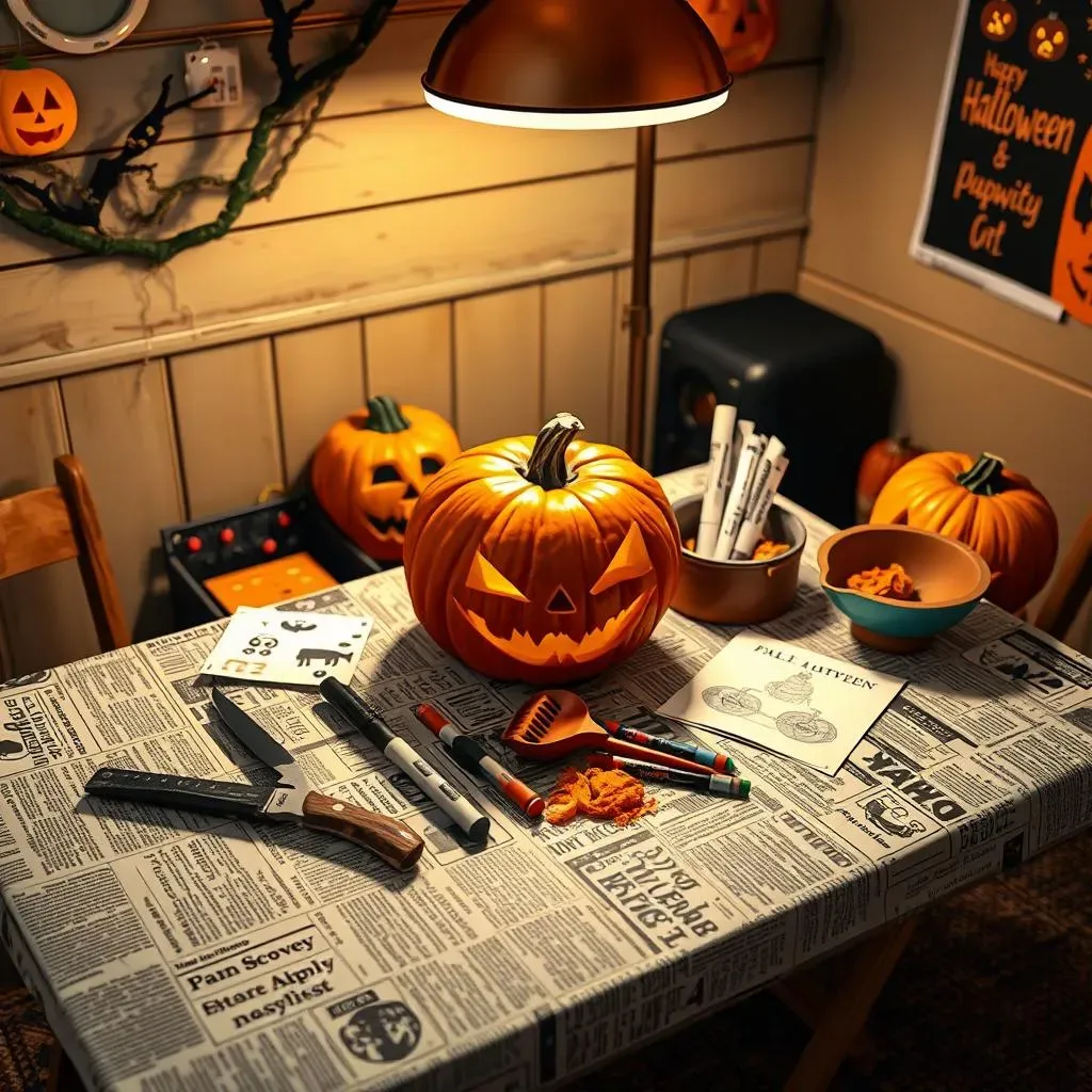 Setting Up Your Pumpkin Carving Station for Halloween