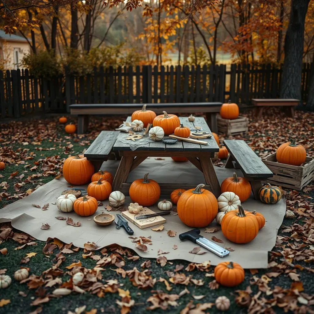 Setting Up Your Spooktacular Pumpkin Carving Station