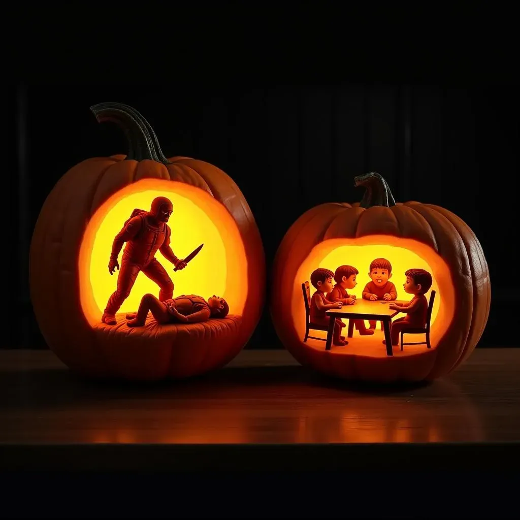 Showcase: Awesome Among Us Pumpkin Carving Examples