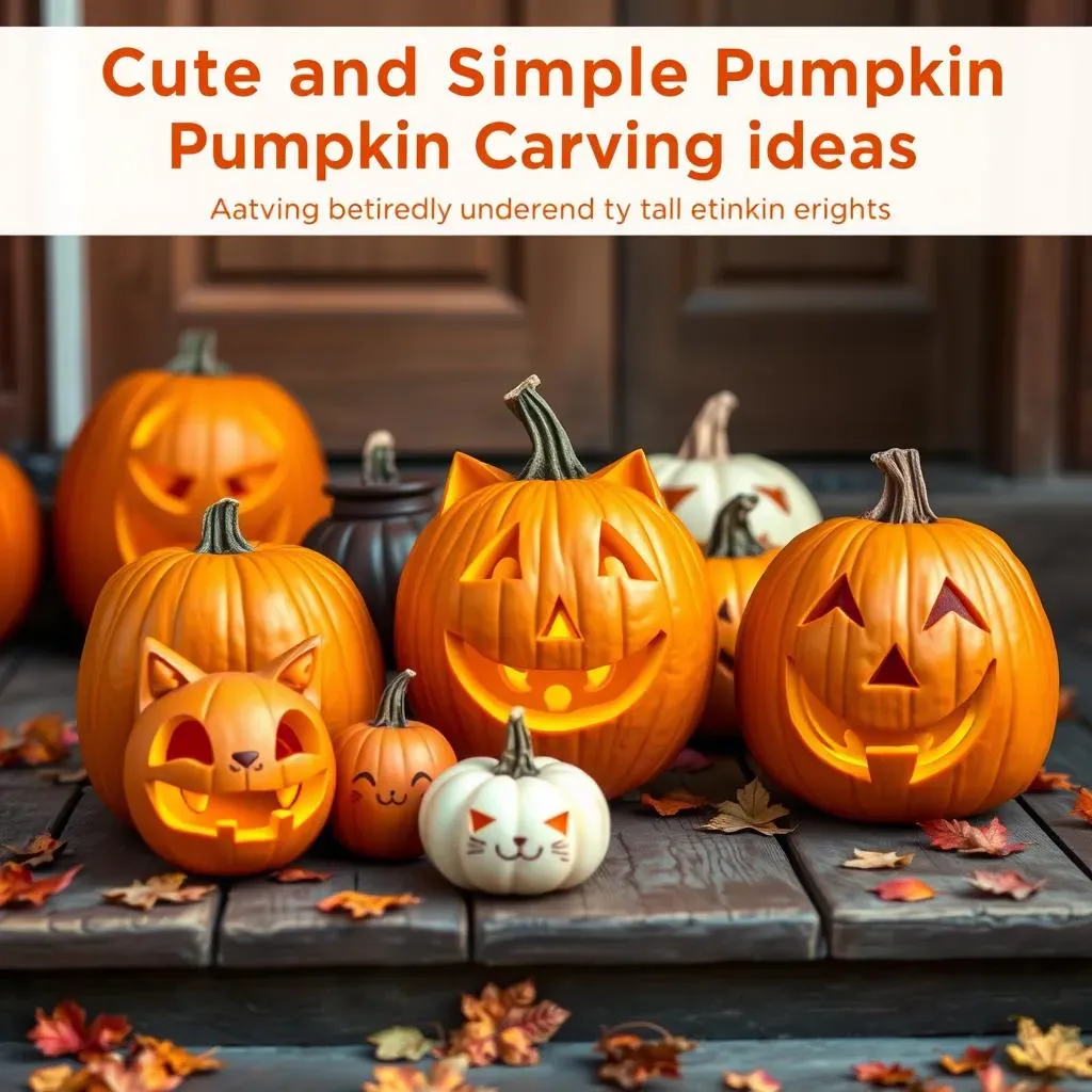 Amazing Simple Cute Pumpkin Carving Ideas for You