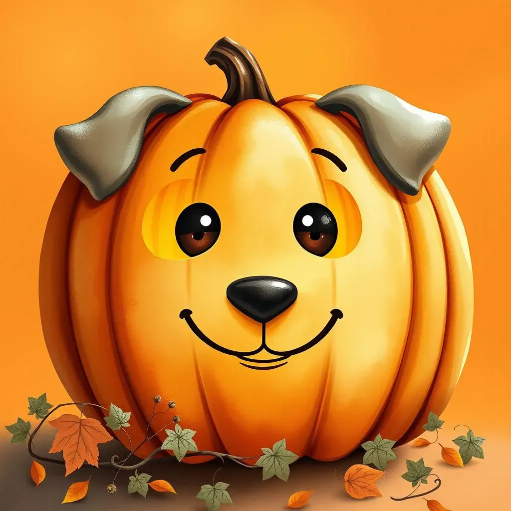 Simple Dog Face Easy Pumpkin Carving Ideas