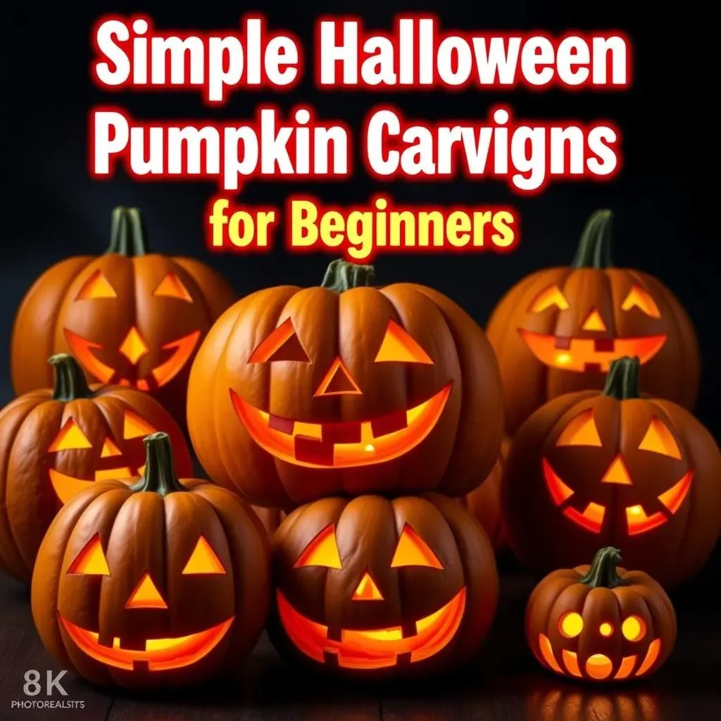 Simple Halloween Pumpkin Carve Designs for Beginners