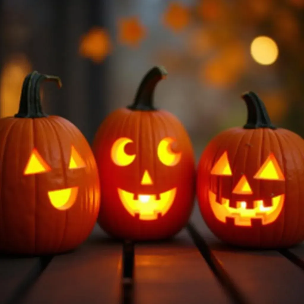 Simple Shapes: Your First Pumpkin Carving Ideas Easy for Beginners