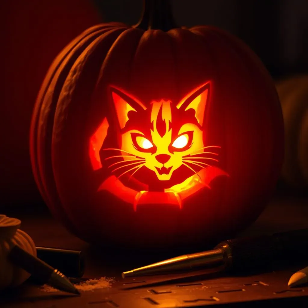 Simple Stencils for Stunning Pumpkin Carvings