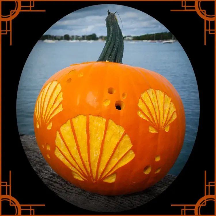 Simple Waves and Underwater Scenes: Easy Pumpkin Carving Ideas Ocean