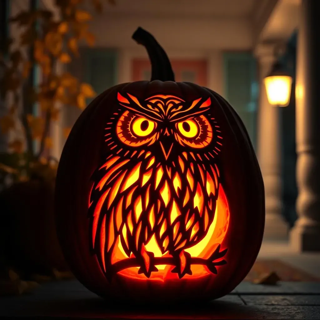 StepbyStep: Carving Your Own Majestic Owl Pumpkin