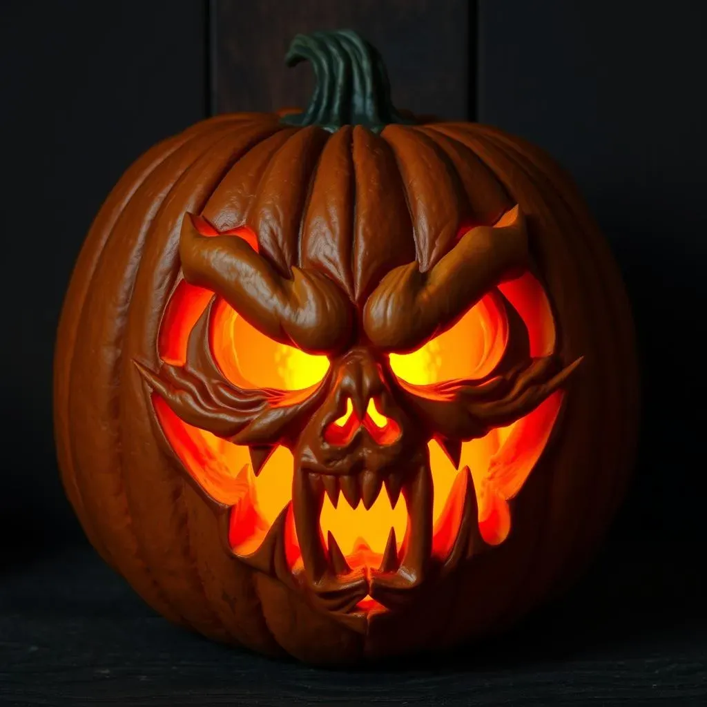 StepbyStep: Mastering the Classic Vampire Pumpkin Face