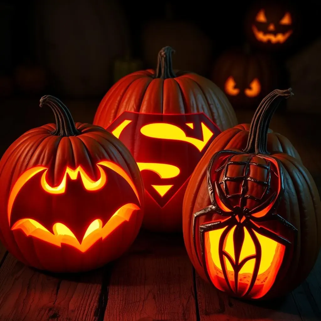 Superhero Pumpkin Designs: Carving Comic Book Icons
