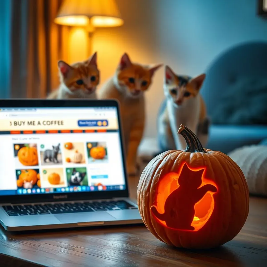 Support Our AdFree Site & Rescue Cats: Grab Your Pumpkin Carving Ideas to Print!