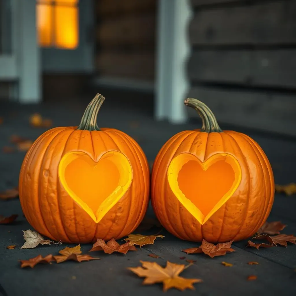 Sweet & Simple: Easy Cute Couple Pumpkin Carving