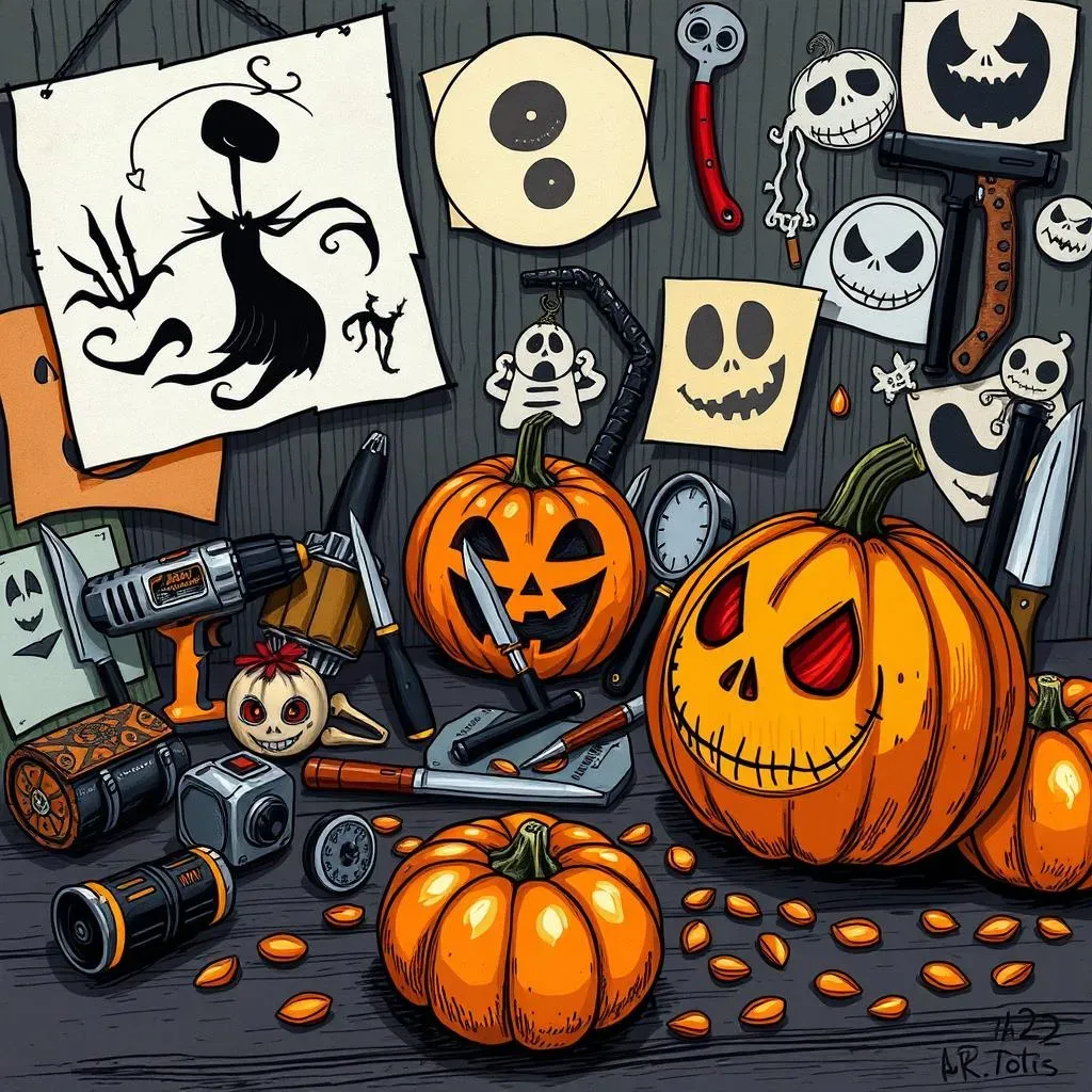 Tips and Tricks for Easy Pumpkin Carving: Nightmare Before Christmas Edition