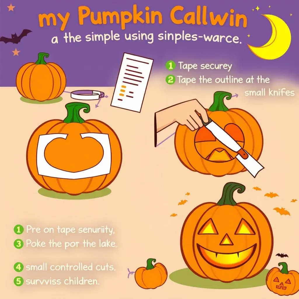 Tips for Using Your Simple Pumpkin Carving Faces Templates