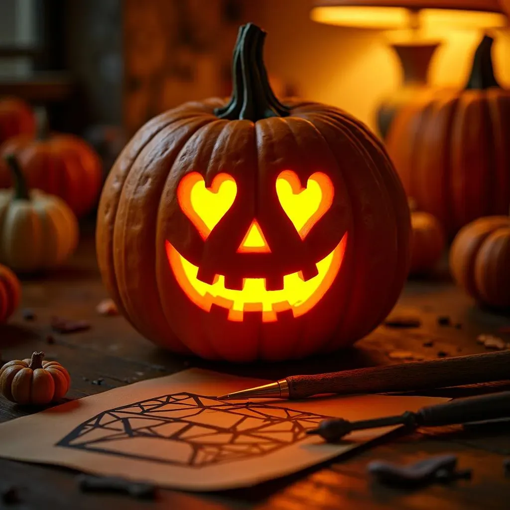 Tools & Tips for Perfect Heart Eyes Pumpkin Carvings