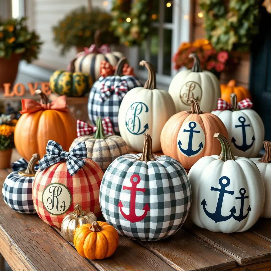 Trendy Preppy Pumpkin Designs: Bows, Monograms & More
