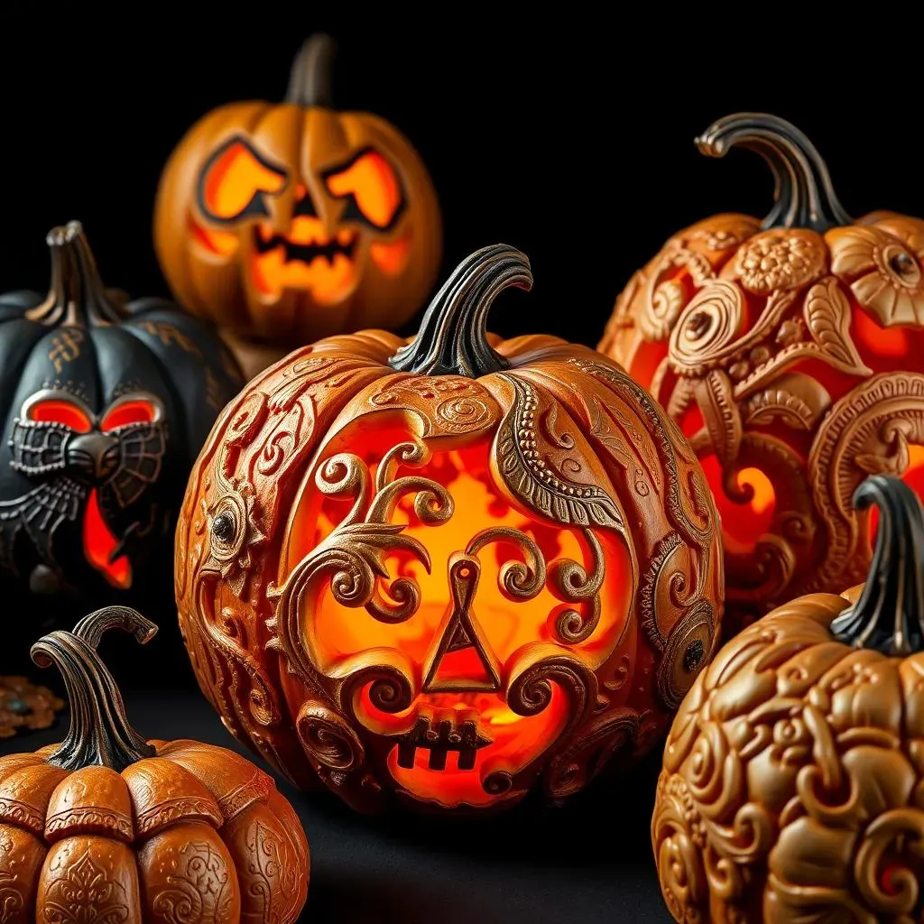 Unique and Artistic Halloween Pumpkin Carving Pictures: Inspiration for Advanced Carvers